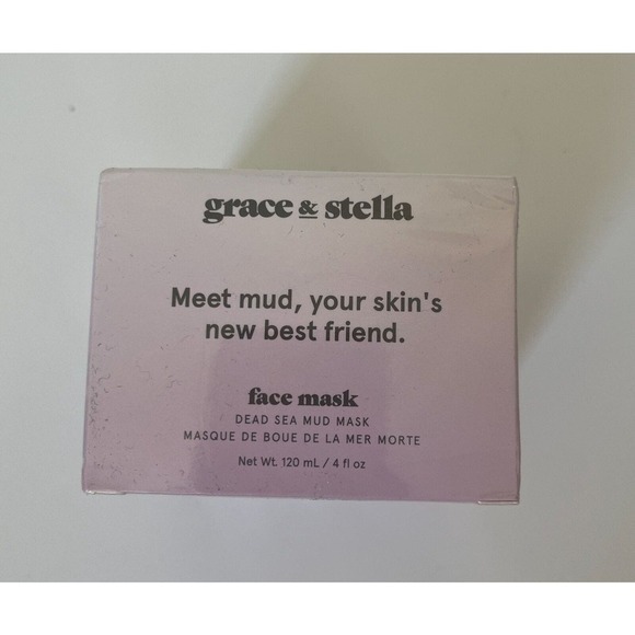 Grace & Stella Dead Sea Mud Face Mask 4 oz / 120 ml Full Size New in Sealed Box - Picture 2 of 3